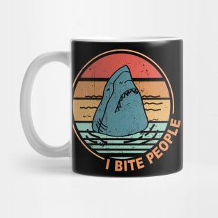 Shark I Bite People Mug